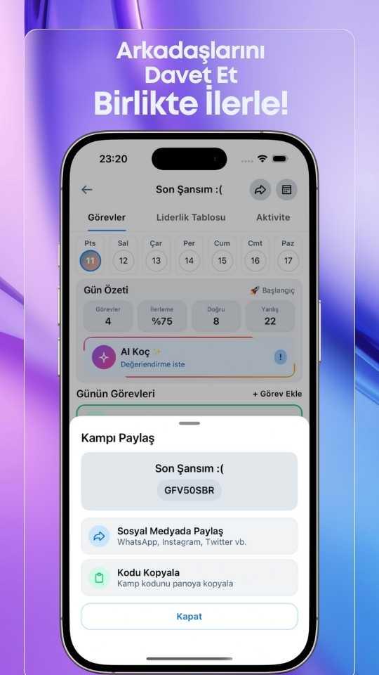 Deneme Testi Çözüm Ekranı